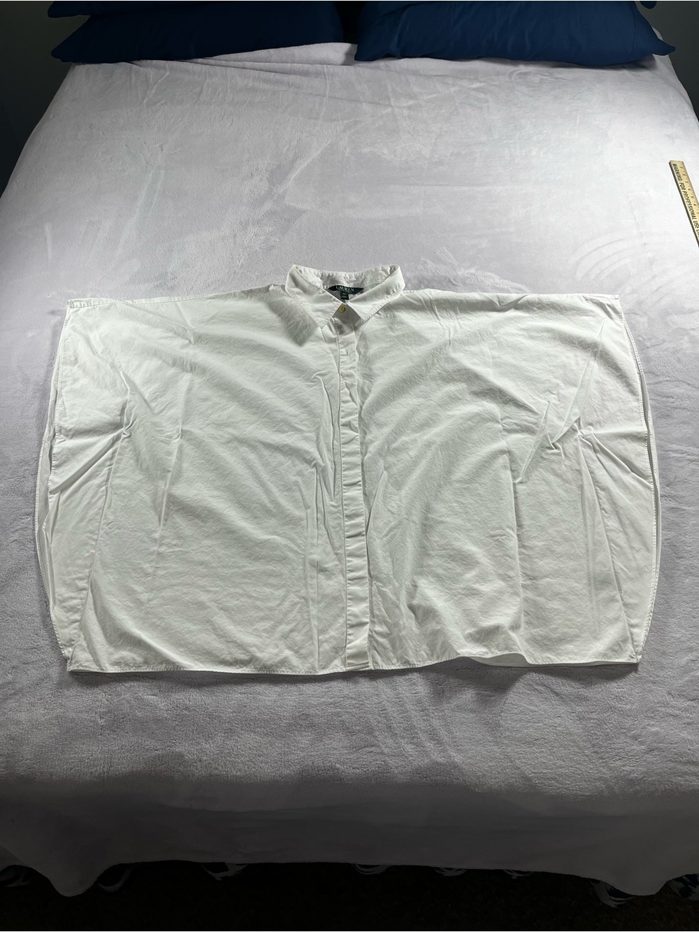 Lauren Ralph Lauren Women’s 3X White Button Up Blouse 100% Cotton